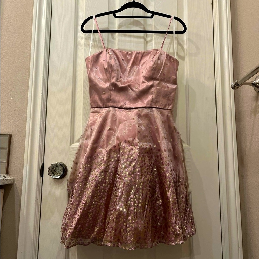 Pink Sparkely Semi-formal Dress